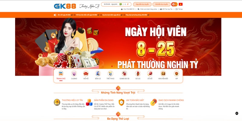 Thông tin tổng quan về nhà cái cá cược GK88